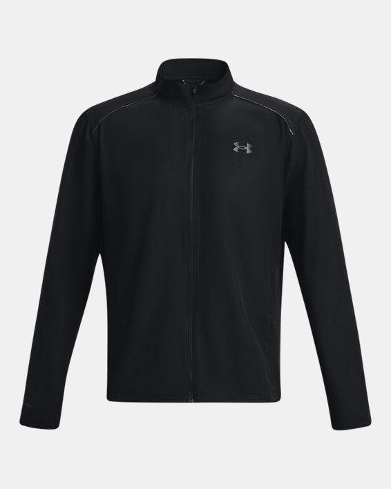 Men's UA Launch Jacket in Black image number 9